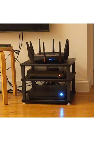 Hifi Ses Ekipmanı Dolabı - Stereo İçin 4 Raflı Masaüstü Standı, Amplifikatör Ve Difüzör, Dom Eğlence Sistemi İçin Beyaz Ses/video Kulesi Kompakt Mobil Çok Renkli