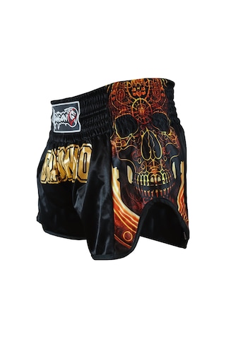 Dragondo Kb357 Los Muertos Kick Boks Şort Muaythai Şortu Siyah