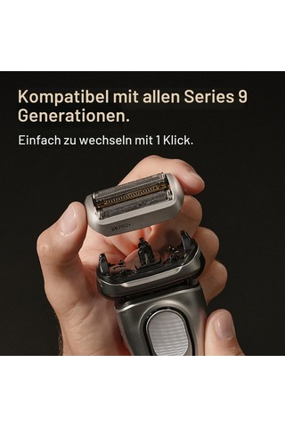 Braun Series 9 Elektrikli Tıraş Makinesi Yedek Başlığı - 92s - Tüm Series 9 Elektrikli Tıraş Makineleri 9290cc, 9291cc, 9370cc, 9293s, 9385cc, 9390cc, 9330s, 9296cc İle Uyumludur