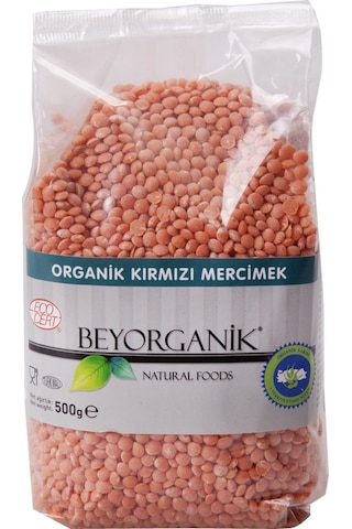 Beyorganik Organik Kırmızı Mercimek 500 G