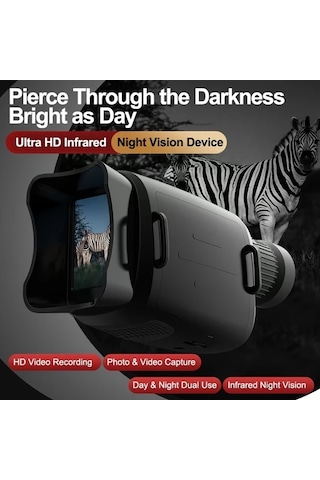 Xuweiwei Pro-grade 1 Adet Tasinabilir 16x Zum 1080p Fhd Gece Gorus Monokuler Kamera Black 32gb Kart Dahil Av Kamp Gozetleme Ve Yildiz Izleme Icin