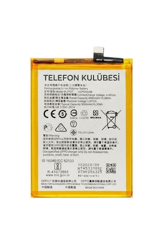 Oppo A5 2020 Uyumlu Batarya Pil Blp727
