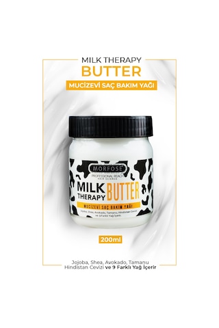 Morfose Milk Therapy Butter Yağ İçeren Mucizevi Saç Bakım Kremi 200 ML
