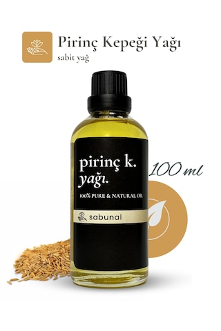 Sabunal Pirinç Kepeği Yağı 100 ML Cilt Aydınlatıcı Ve Eşitleyici Bakım Yağı