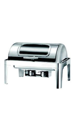 Deluxe Camlı Rolltop Chafing Dish Elektrikli