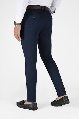 Terapi Men Erkek Lacivert Slim Fit Italyan Kesim Keten Pantolon Lacivert
