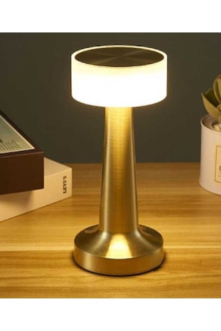 Cata Ct-8436 Denver Şarjlı Masa Lambası - Dokunmatik Altın