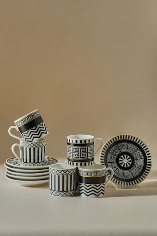 Karaca  Helenistik 6 Kişilik Kahve Fincanı 80 ml