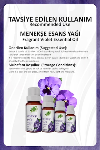 Menekşe Yağı Fragrant Violet Essential Oil 10 Ml.