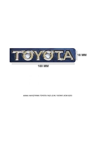 Toyota Arma Bagaj Yazısı E.m. Yapıştırma 10cmx1.8cm 8203