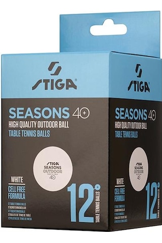 Stiga Table Tenis Ball Seasons Masa Tenisi Pinpon Topu Beyaz 12li 1110-2810-12