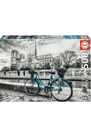 Educa 500 Parça Notre Dame Ve Yeşil Bisiklet Puzzle