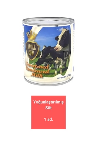 Royal Cow Sweetened Condensed Milk Yoğunlaştırılmış 390 G
