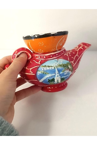 Mumluk Mum Alaadin'in Sihirli Lambası Biblo Seramik Ev Ofis Dekor Süsü