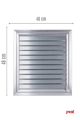 Alüminyum Banyo Wc Havalandırma Menfezi 48x48 Eloksallı Seri