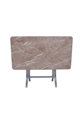 Dekoratif Siyah Mermer Desenli Katlanabilir Masa Yemek Masası Çalışma Masası 60 110 Diğer