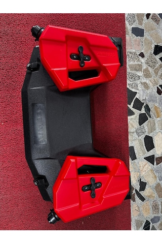 Arwic 180 Atv Çantası & 2 Adet Segway 5lt Benzin Bidonu Set Siyah