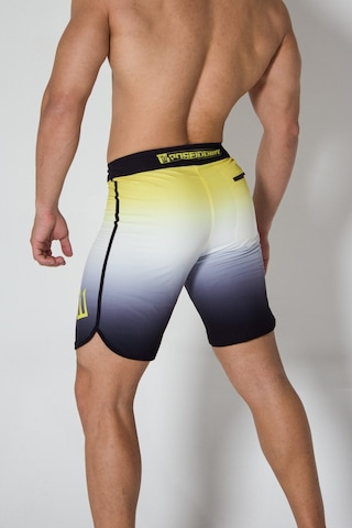 Pose I Down Aurora Black Npc Short Erkek Fizik Ve Deniz Şortu Sarı