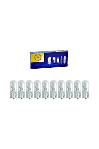 TAS 12V T10 Ampul Büyük Dipsiz 5W SL3104 (10 lu)