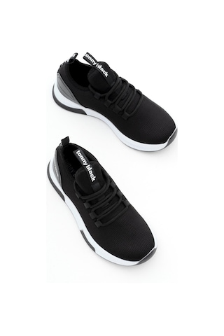 Tonny Black Nefes Alabilen Kumaş Poli Taban Bağcıklı Unisex Siyah Beyaz Spor Ayakkabı V2qnt-0