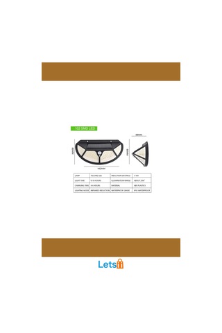 Fonksiyonel Sensörlü 102 Ledli Güneş Enerjili Bahçe Lambası Çok Renkli