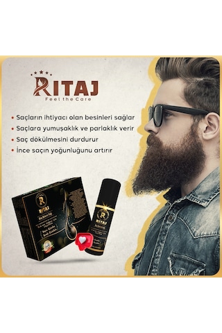 Ritaj 21 Çeşit Doğal Yağ Karışımlı Saç & Sakal Bakım Yağı 100 ML