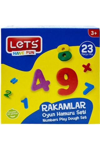 Let's 23 Parça Rakamlar Oyun Hamuru Seti