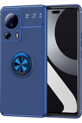 Xiaomi Uyumlu Mi 13 Lite Kılıf Zore Yüzüklü Ravel Silikon Kapak