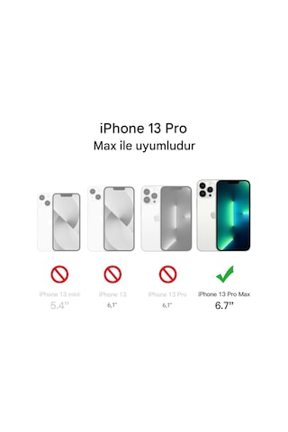 Apple iPhone Uyumlu 13 Pro Max Şeffaf Magsafe Kılıf Mtl Safe