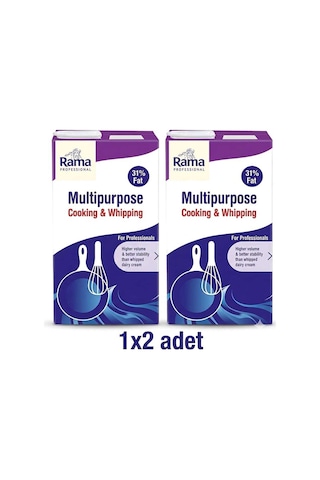 Rama Krema Soğuk Uygulama %31 Fat 1 Lt X 2 Adet