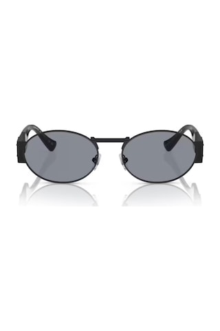Versace 2264 1261/1 56 Unisex Oval Siyah Metal Güneş Gözlüğü