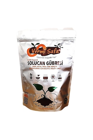 Vermisafa %100 Organik Solucan Gübresi 5 L Sıvı + 2 KG Katı
