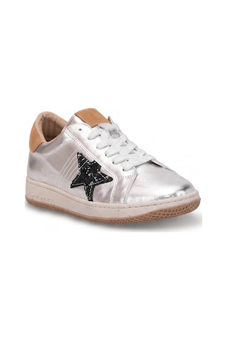 Beety 26bk248.777 Kadın Hakiki Deri Klasik Sneaker Gümüş