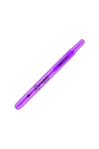 Wrıtech W-805s Basmalı Fosforlu Kalem Neon Mor - 12'li Kutu