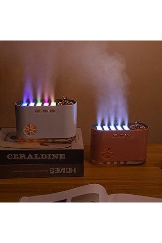 Çeşithane Müzikli Yağmur Efektli Aroma Difüzör Ultrasonik Hava Nemlendirici Led