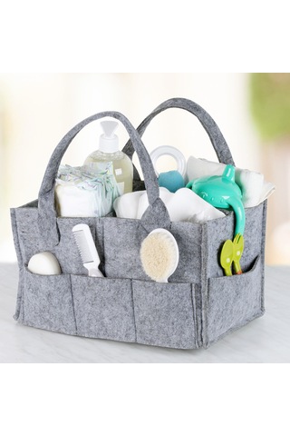 Baby Plus Keçeli Anne Bebek Bakım Çantası Organizer Çok Renkli