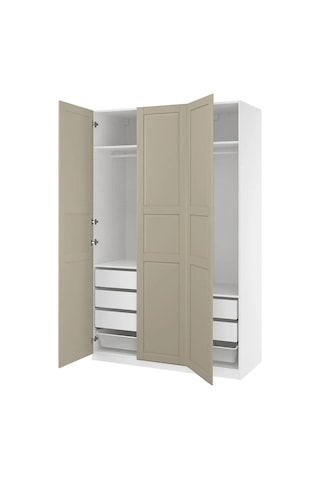 Ikea Çok Renkli Sağlam Kapaklı Gardırop 150x60x236 Cm