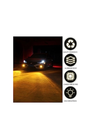 Carub Ampul 12v 1016 144 Led Şeffaf Oto Geri Vites Ampulü Fren Stop Sis Sinyal Lambası Turuncu Br0404032
