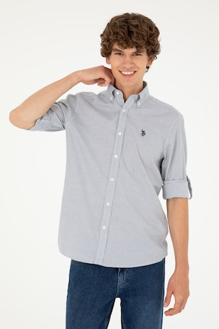 U.s. Polo Assn. Erkek Lacivert Gömlek Desenli 50288656-vr033 Lacivert