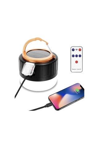 Cata Ct-4289 Urla Şarjlı Solar Kamp Feneri Beyaz Işık Mavi