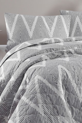 Eponj Home Kapitone Yatak Örtüsü Seti Tek Kişilik Olivia Gri Gri