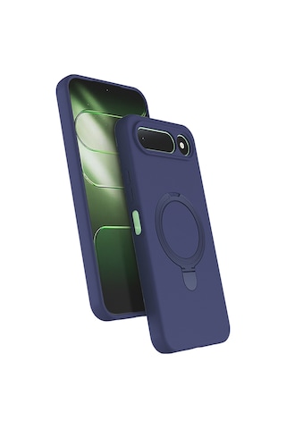Tecno Spark 50 5g Kılıf 360 Derece Döner Standlı Magsafe Kamera Lens Korumalı Silikon Pazarplus Siyah
