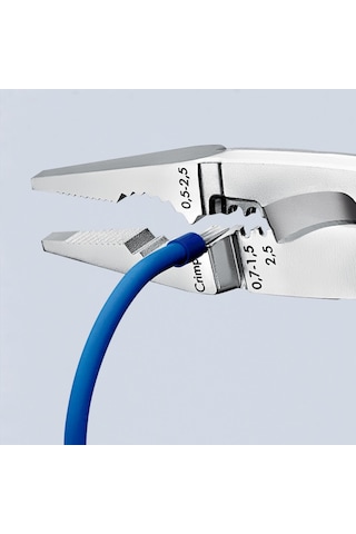 Knıpex Vde 1000 Volt Çok Fonksiyonlı Elektrikçi Pensesi Yaylı 200 Mm 1396200