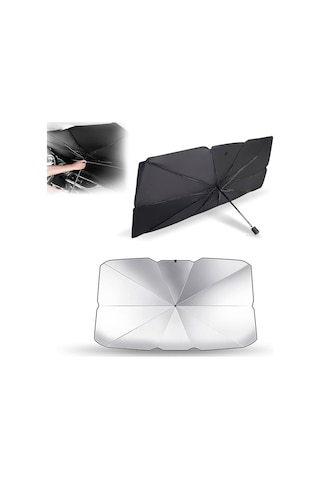 Oto Ön Cam Güneşlik Katlanabilir Pratik Torpido Güneş Koruyucu Şemsiye 145x79cm
