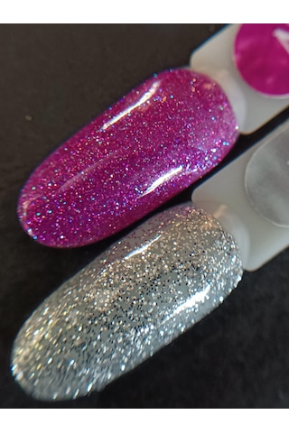 Glamour Nail Art Tasarım Boya Glitter Silver 5 Gr Gümüş
