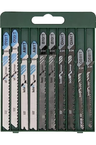 Dekupaj Testere Seti, 10 Adet, Ahşap Ve Metal Bıçakları