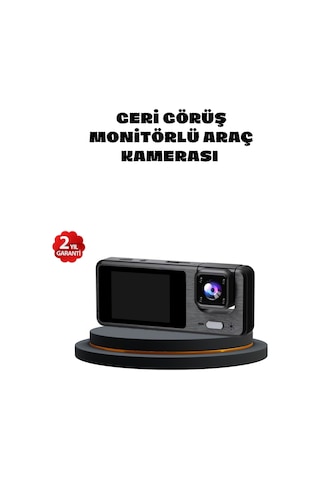 3 Kameralı Araç Dvr 1080p Ön + Hd Arka + İç Kamera Döngü Kayıt 2 Ekran