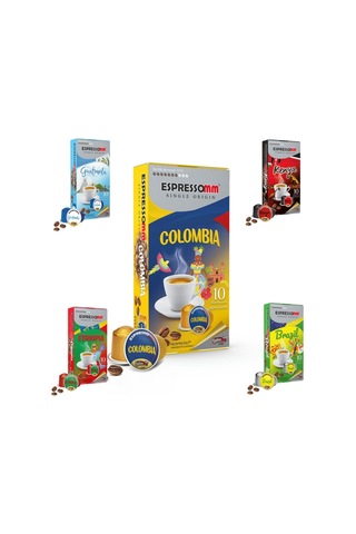 Espressomm® Karışık Alüminyum Kapsül Kahve (100 Adet) - Nespresso