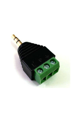 Electroon 3.5Mm Klemensli Stereo Jak Fiş - 1Adet