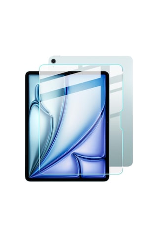 Nettech Apple iPad Air 13 2025 M3 Uyumlu Ön Koruma Cam Ekran Koruyucu - Şeffaf